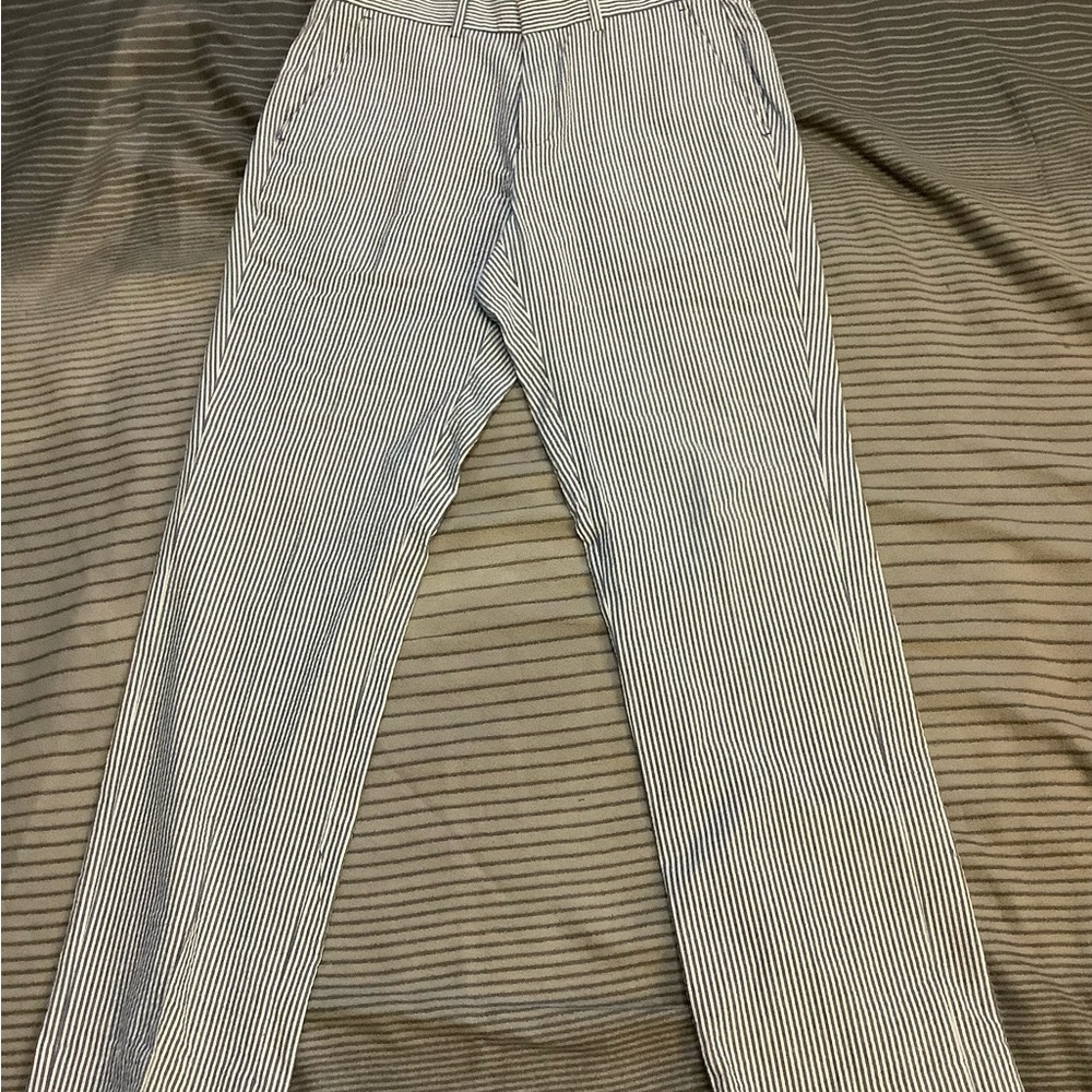 Men's Striped Blue and White Pants